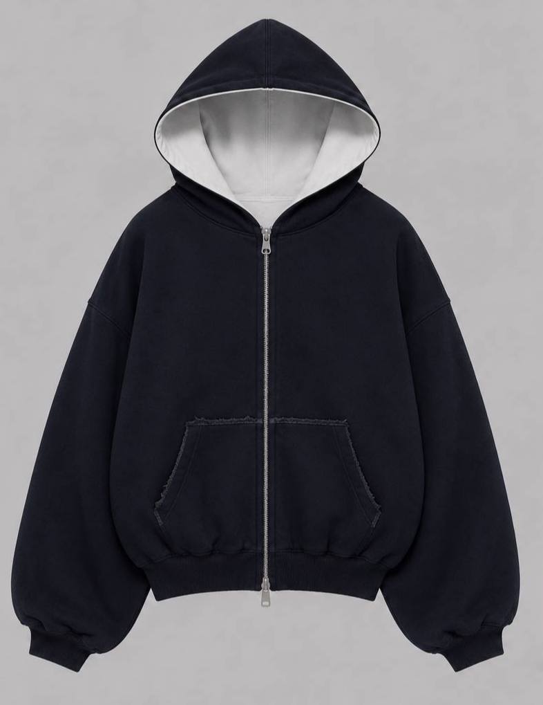 Reversible Zip Hoodie